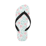 Clock time pattern blackground Unisex Flip Flops