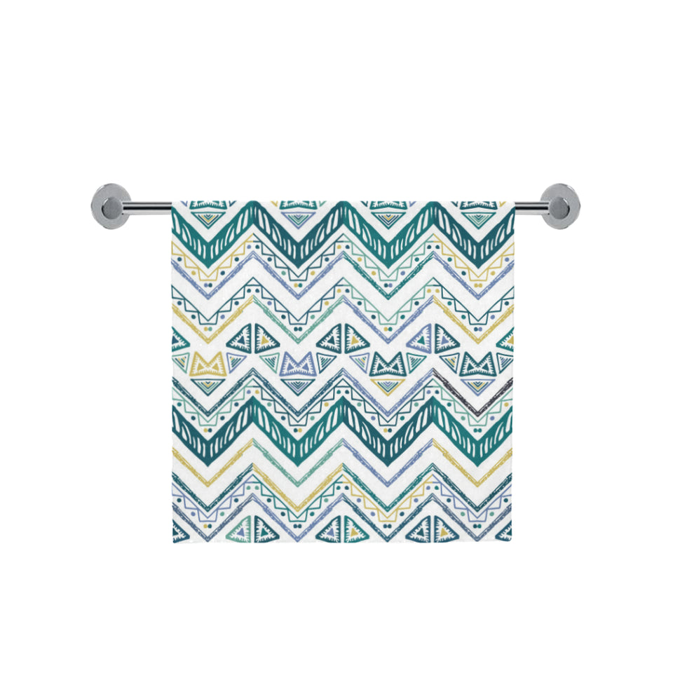 zigzag chevron paint design pattern Bath Towel