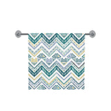 zigzag chevron paint design pattern Bath Towel