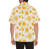 Sun design pattern Men's All Over Print Hawaiian Shirt