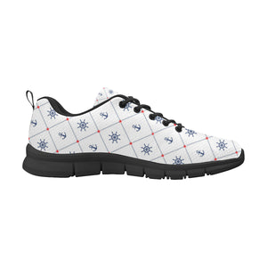 Anchor rudder nautical design pattern Men's Sneaker Shoes