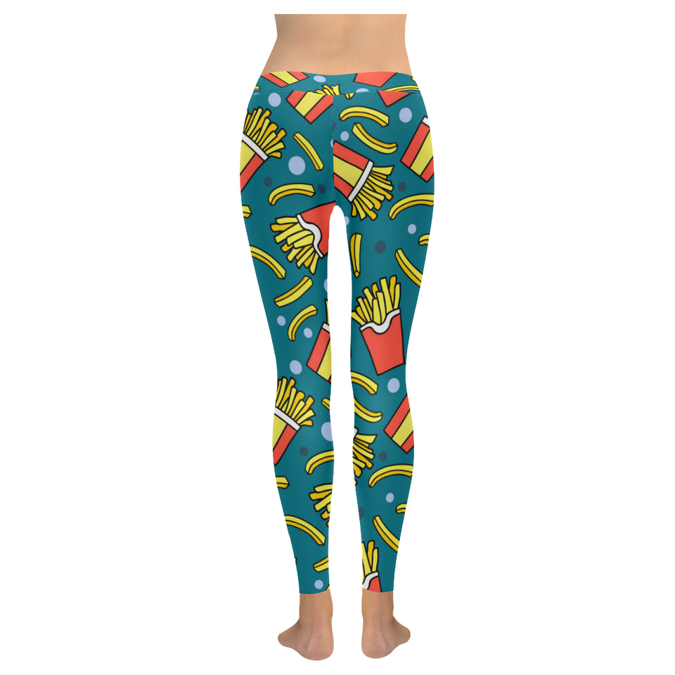 French fries red paper box pattern Women's Legging Fulfilled In US