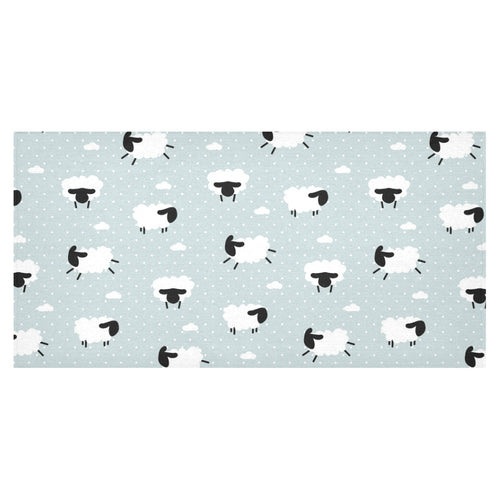 Sheep polka dot cloud pattern Tablecloth