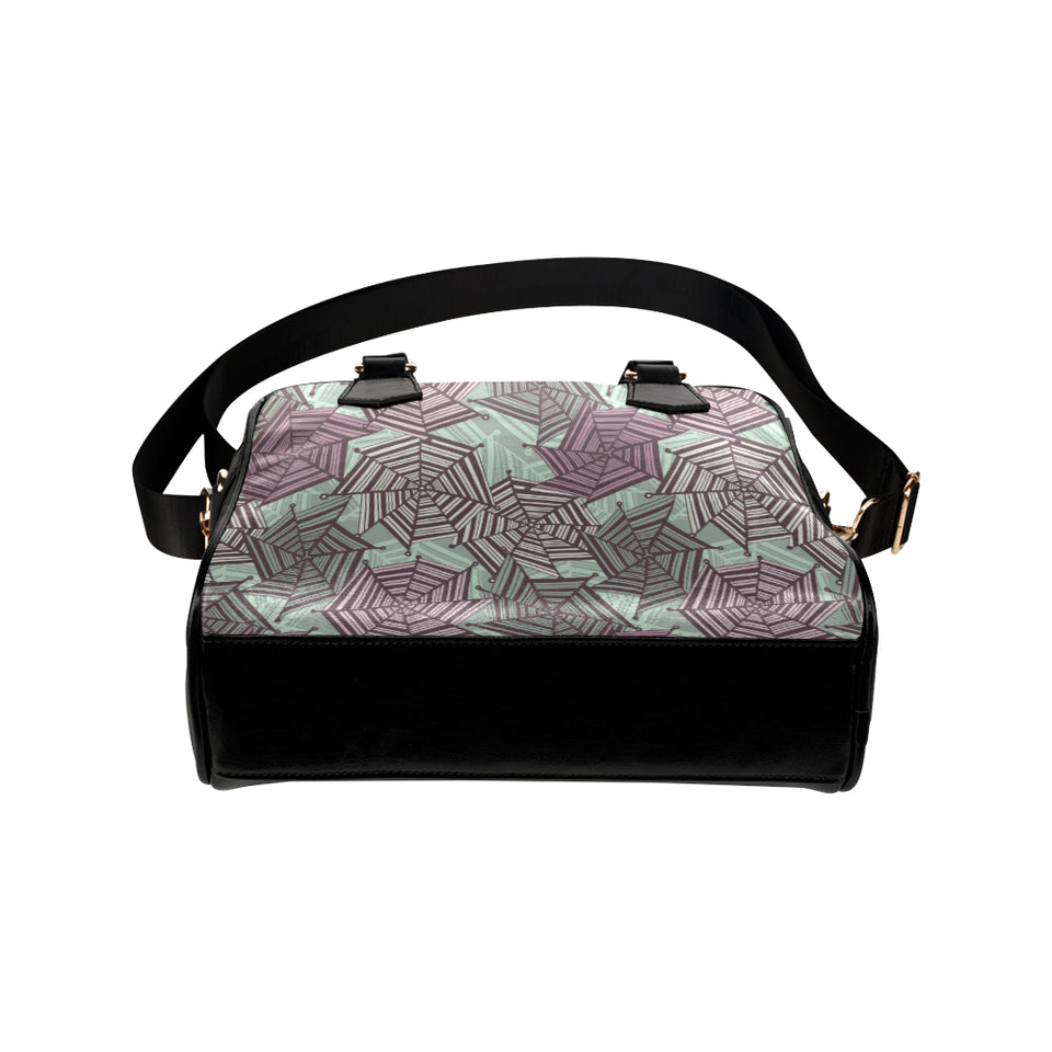 Spider web cobweb design color pattern Shoulder Handbag