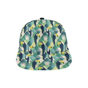 Toucan tropical leaves design pattern All Over Print Snapback Cap