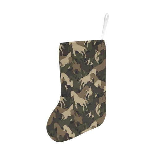 Horse Camouflage Pattern Christmas Stocking