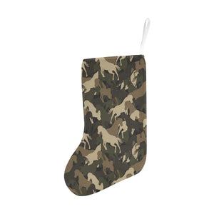 Horse Camouflage Pattern Christmas Stocking