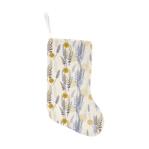 Lavender modern pattern blackground Christmas Stocking