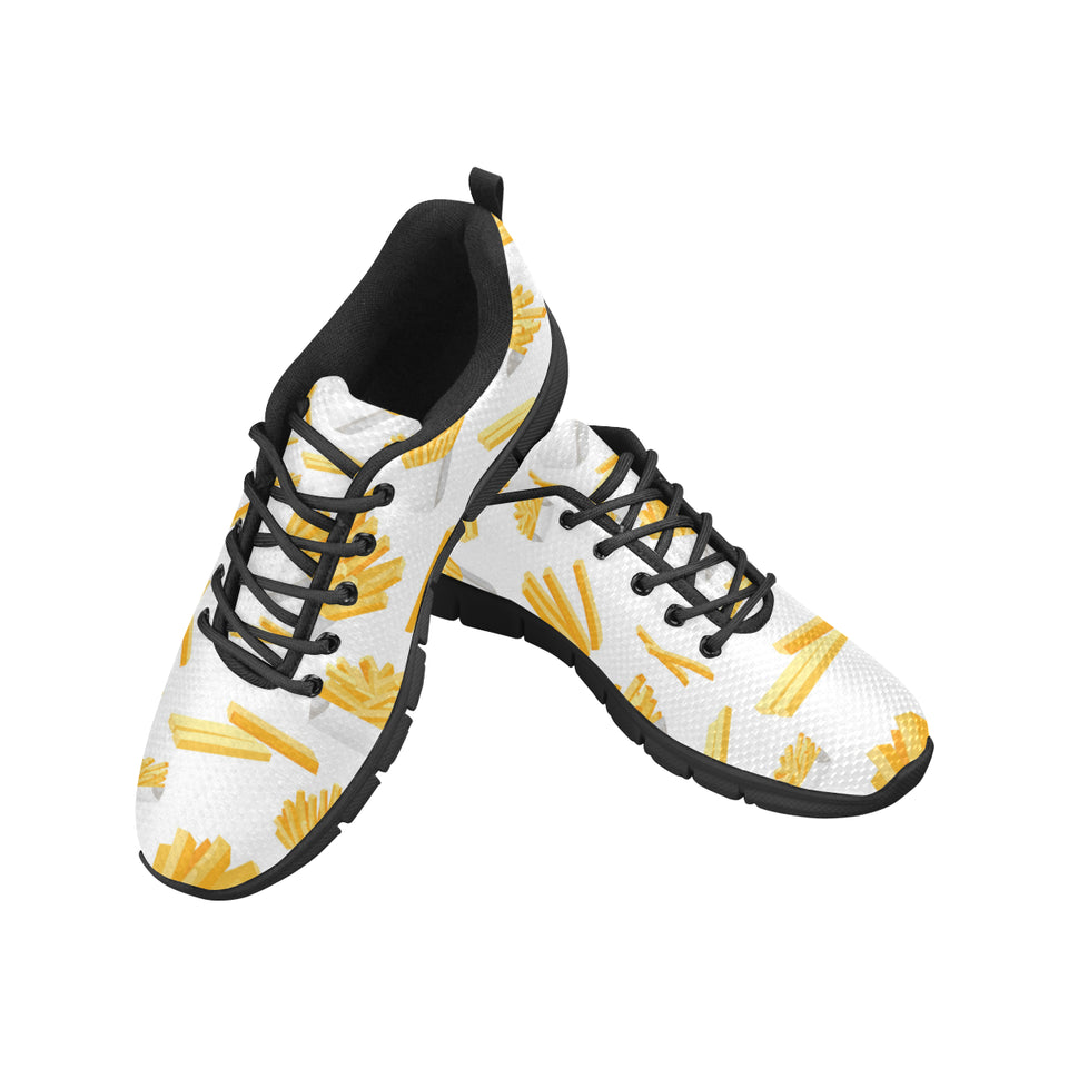 French fries white paper box pattern Men's Sneaker Shoes