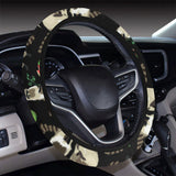 Raccoon watermelon pattern Car Steering Wheel Cover