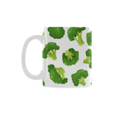 Cute broccoli pattern Classical White Mug (Fulfilled In US)