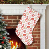 Lips Pattern Print Design 04 Christmas Stocking