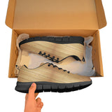 Wood Printed Pattern Print Design 05 Men's Breathable Sneakers ( Model 055)