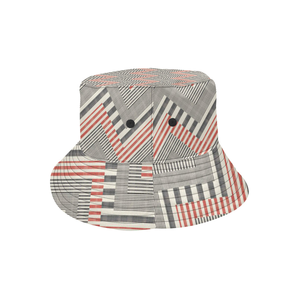 zigzag chevron striped pattern Unisex Bucket Hat