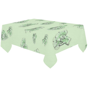 broccoli sketch pattern Tablecloth