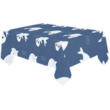 Cute white baby sea lion seal pattern Tablecloth