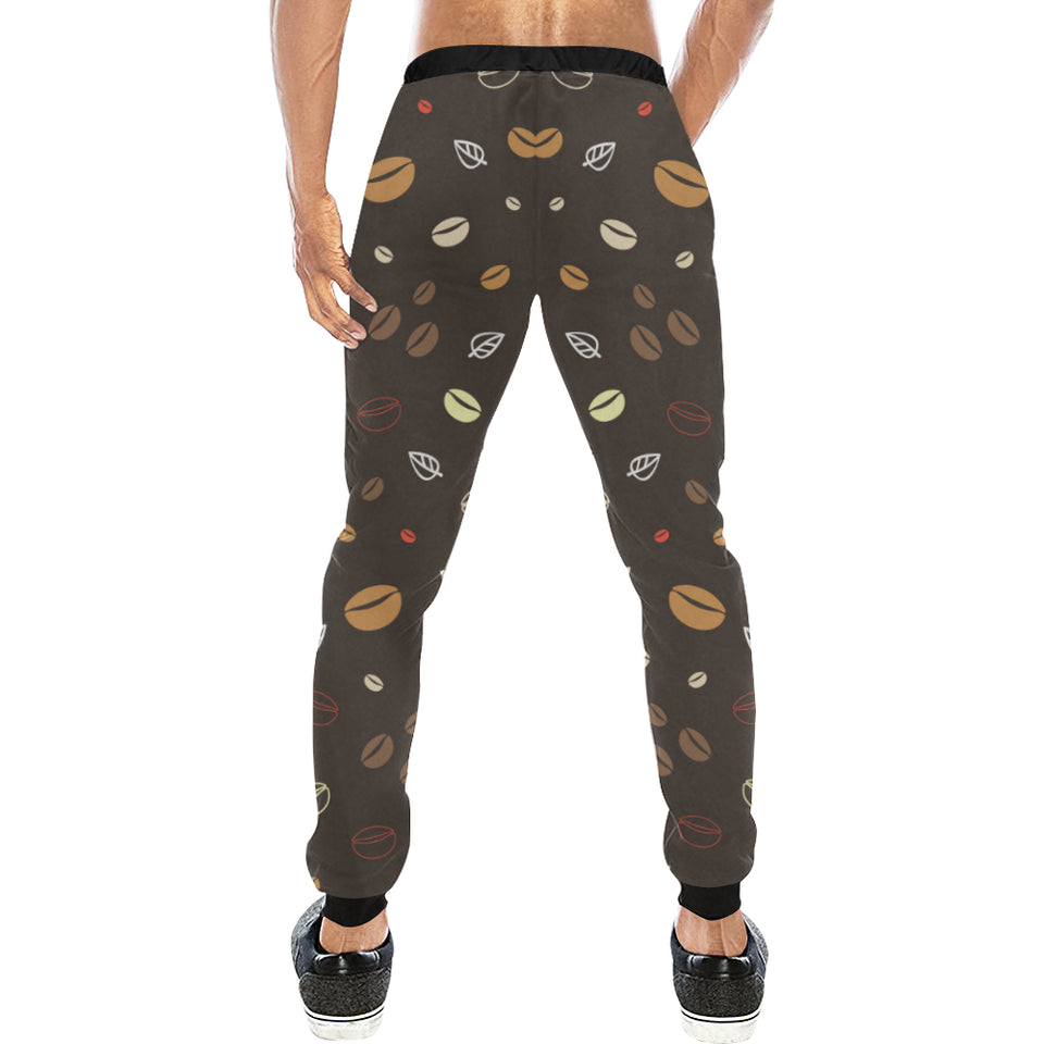 Coffee bean leave pattern Unisex Casual Sweatpants
