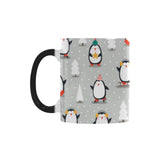Cute Penguin christmas pattern Morphing Mug Heat Changing Mug