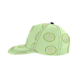 Cucumber pattern All Over Print Snapback Cap