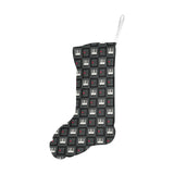 Piano Pattern Print Design 05 Christmas Stocking