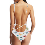 Colorful helicopter pattern Women's One-Piece Swimsuit