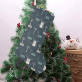 windmill tree pattern Christmas Stocking