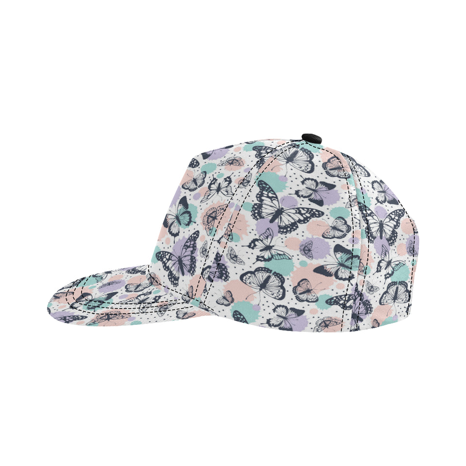 Butterfly pattern All Over Print Snapback Cap