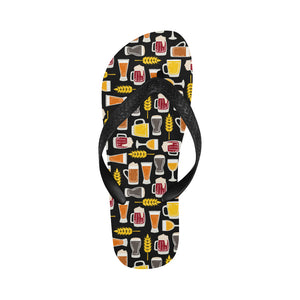 Beer type pattern Unisex Flip Flops