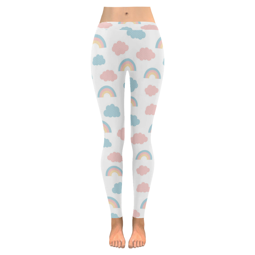 Cute rainbow clound pattern Women's Legging Fulfilled In US