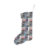 Skate Board Pattern Print Design 04 Christmas Stocking