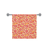 Tropical grapefruit pattern Bath Towel