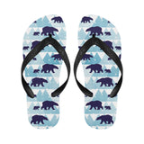 polar bear winter snow pattern Unisex Flip Flops
