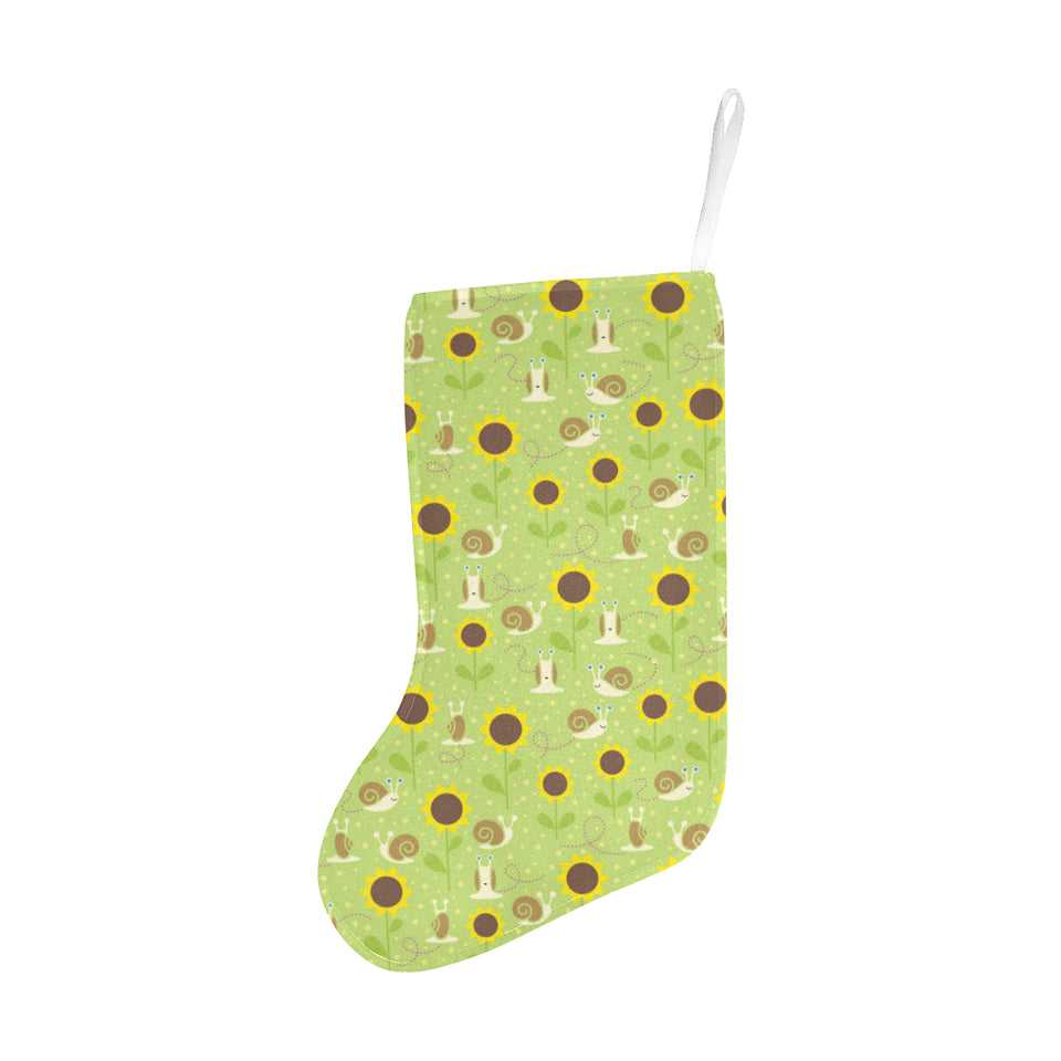 Snail Pattern Print Design 01 Christmas Stocking