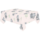 cute raccoons leaves pattern Tablecloth