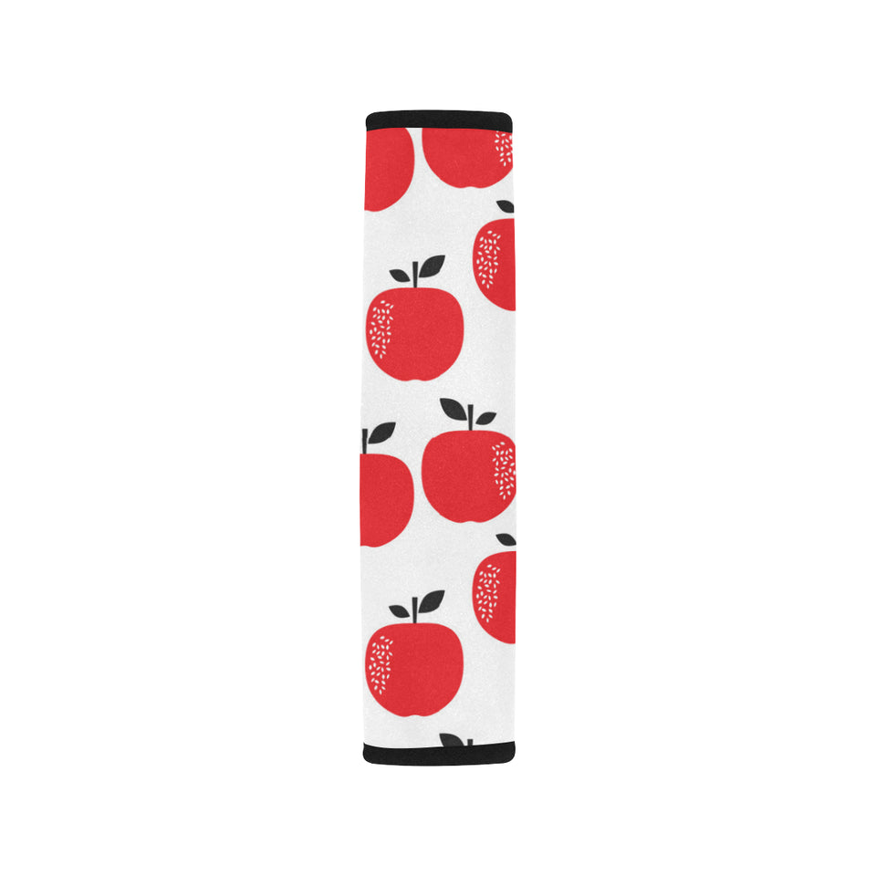 red apples white background Car Seat Belt Cover