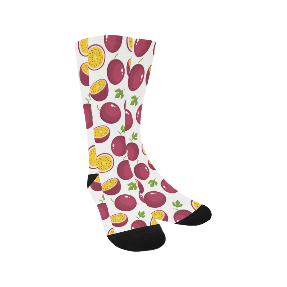 Passion fruit design pattern Crew Socks