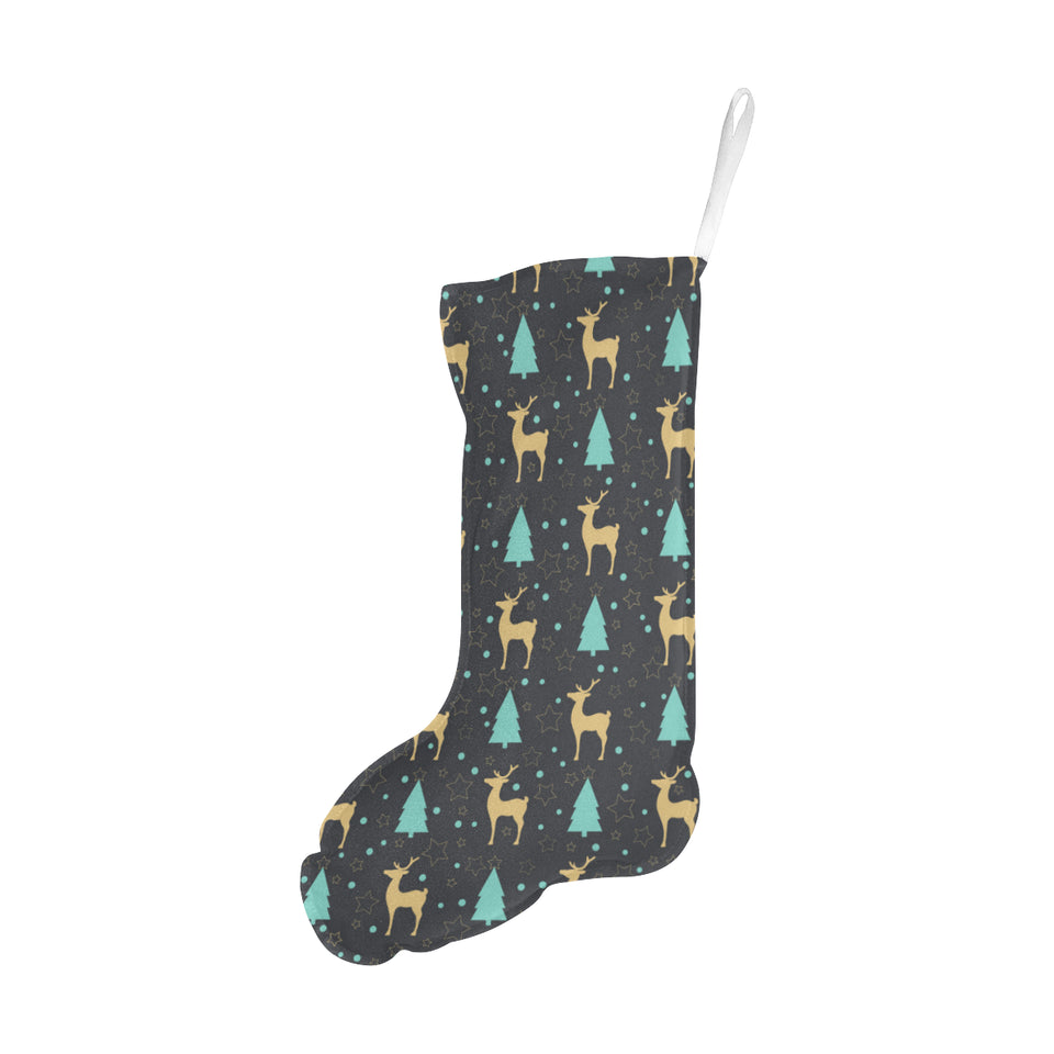 Deers star tree pattern Christmas Stocking