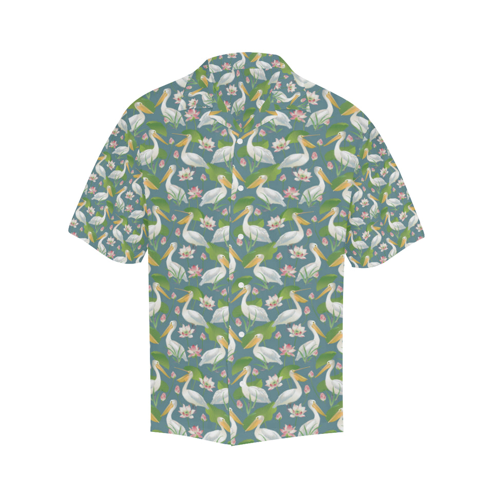 Pelican Pattern Print Design 04 Men's All Over Print Hawaiian Shirt (Model T58)