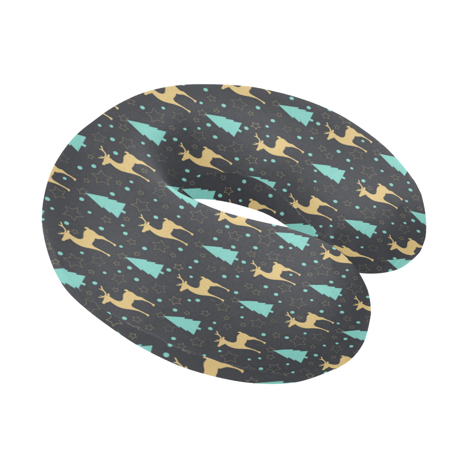 Deers star tree pattern U-Shaped Travel Neck Pillow
