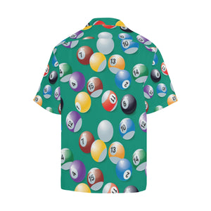 Billiard Ball Pattern Print Design 01 Men's All Over Print Hawaiian Shirt (Model T58)