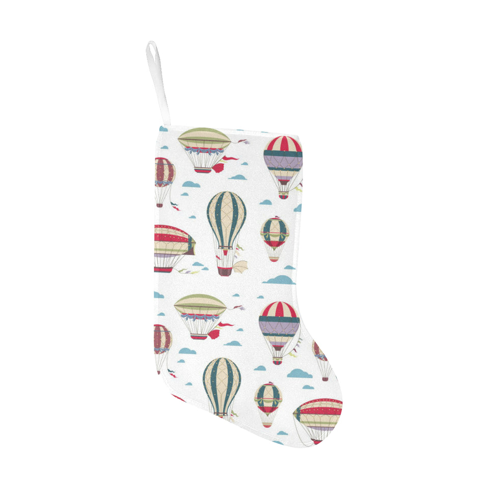 Hot air balloon pattern Christmas Stocking