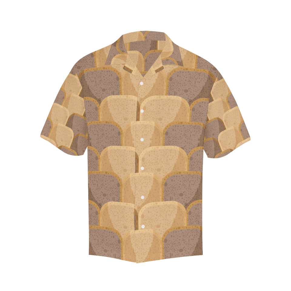 Bread Toast Pattern Print Design 04 Men's All Over Print Hawaiian Shirt (Model T58)