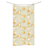 Cute fat shiba inu dog pattern Bath Towel
