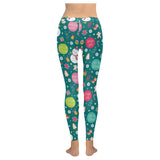 Snowman bird decorative elements christmas pattern Women's Legging Fulfilled In US