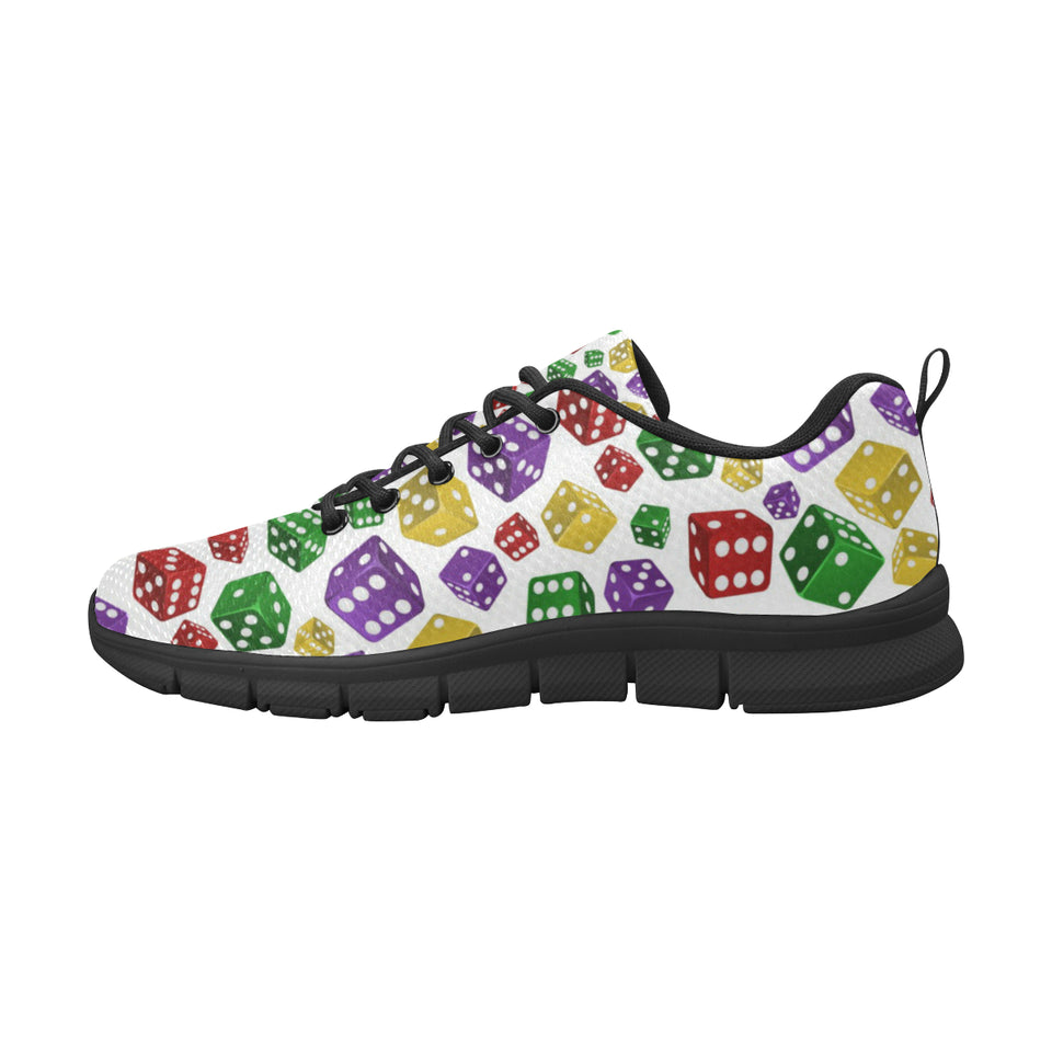 Dice Pattern Print Design 03 Men's Breathable Sneakers ( Model 055)