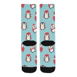 Cute penguin christmas  design pattern Crew Socks
