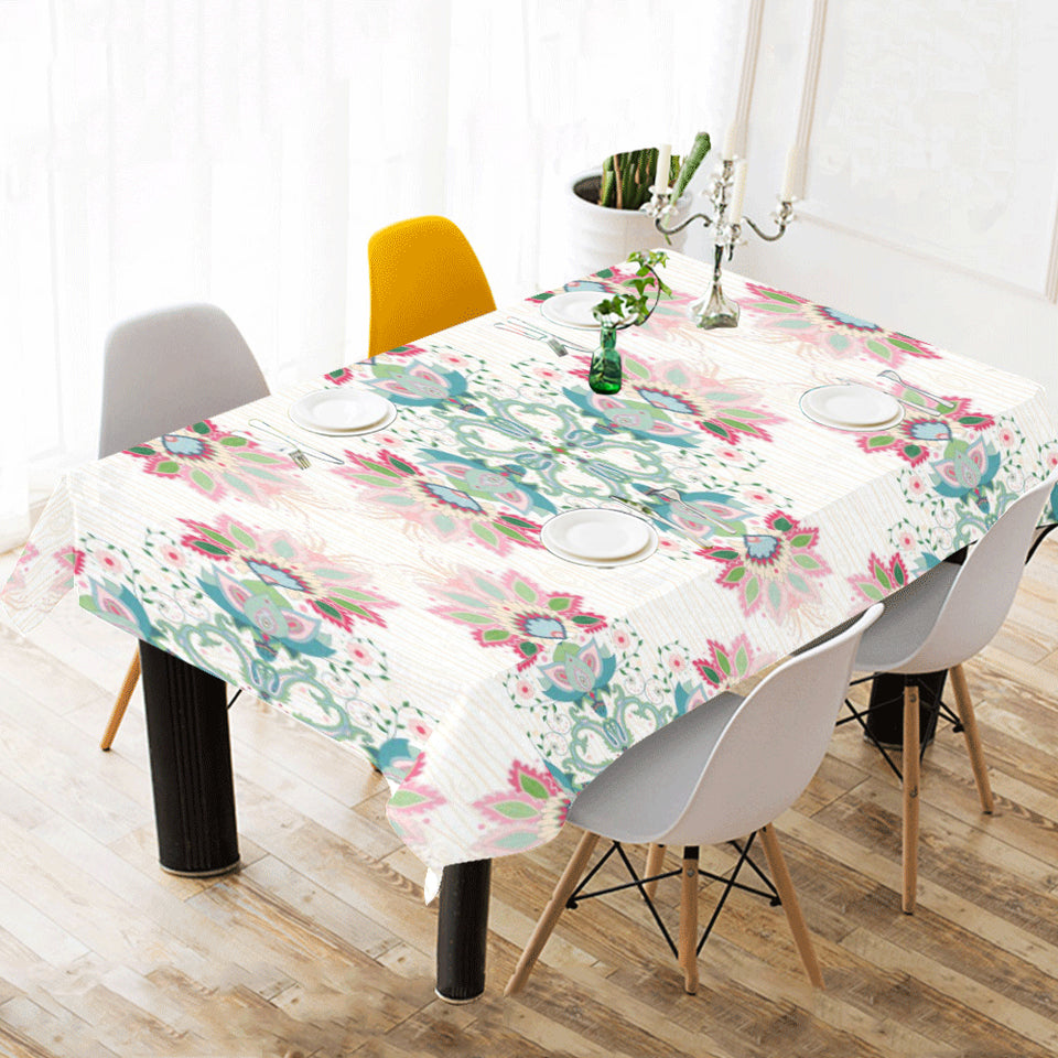Square floral indian flower pattern Tablecloth