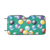 Billiard Ball Pattern Print Design 01 Car Sun Shade