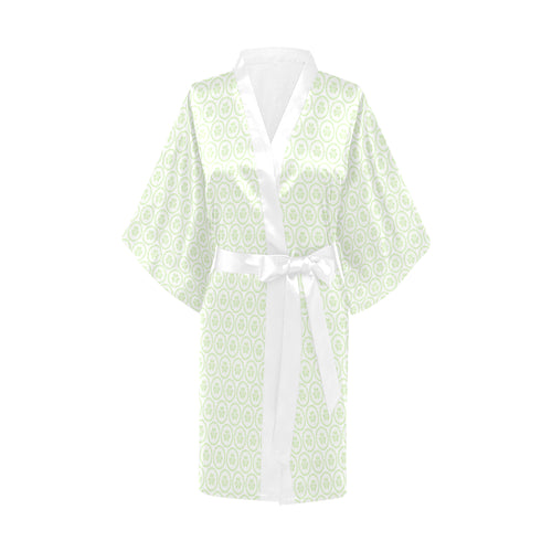 Cucumber pattern background Women's Short Kimono Robe