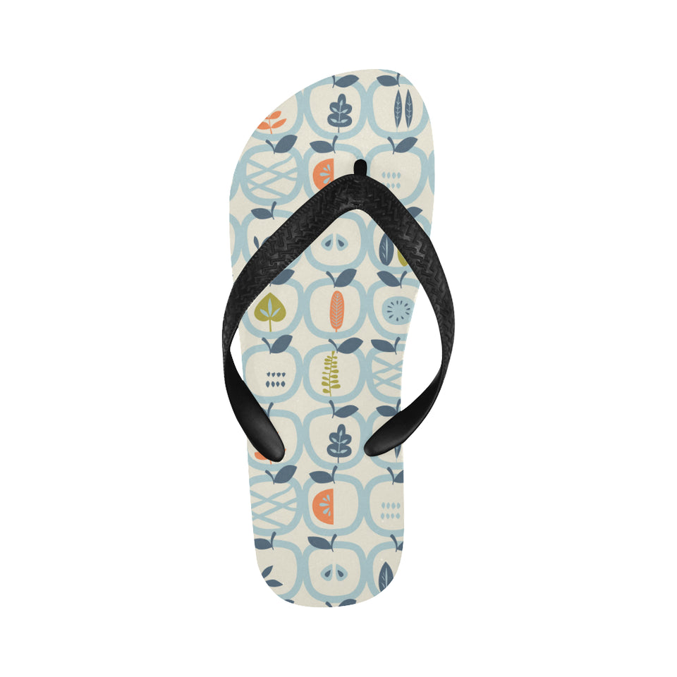 apples leaves pattern Unisex Flip Flops